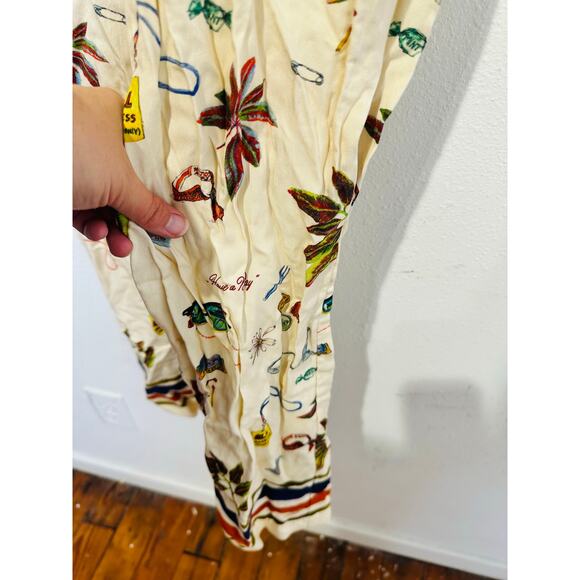 SCOTCH & SODA Multicolored Printed Vacation Themed Loose Gia Pants size Medium - Picture 8 of 14